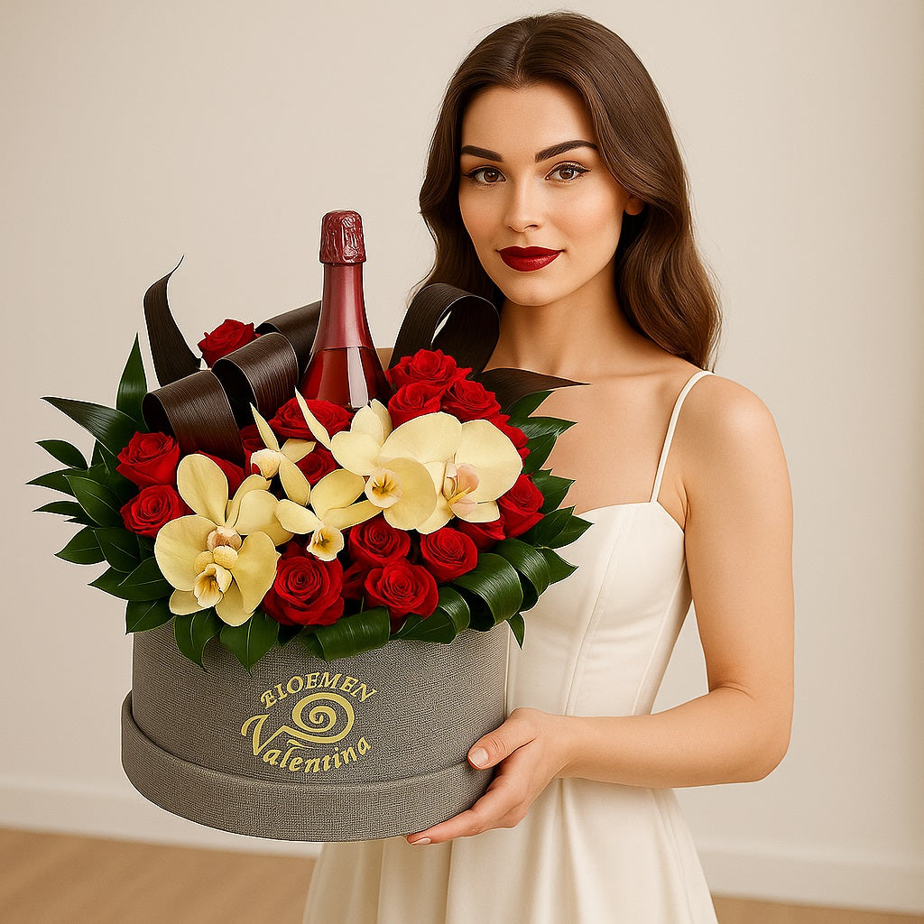 Luxe Flowerbox “Rosé Elegance”