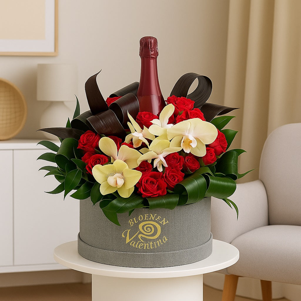 Luxe Flowerbox “Rosé Elegance”