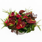 Bloemstuk "Bordeaux Elegance"