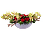 Luxe bloestuk  in ovale schaal