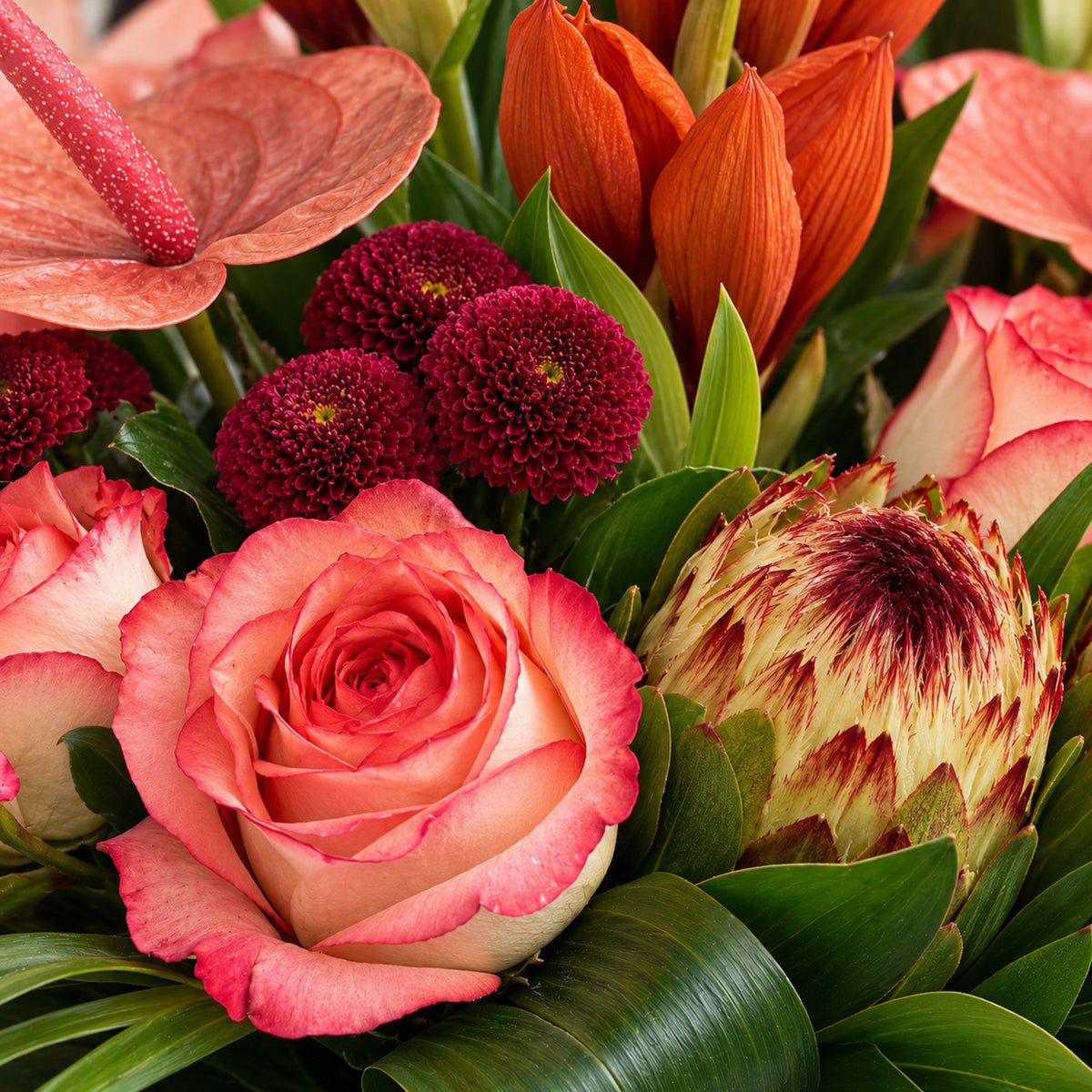 Boeket Valeria — bloemen van dichtbij