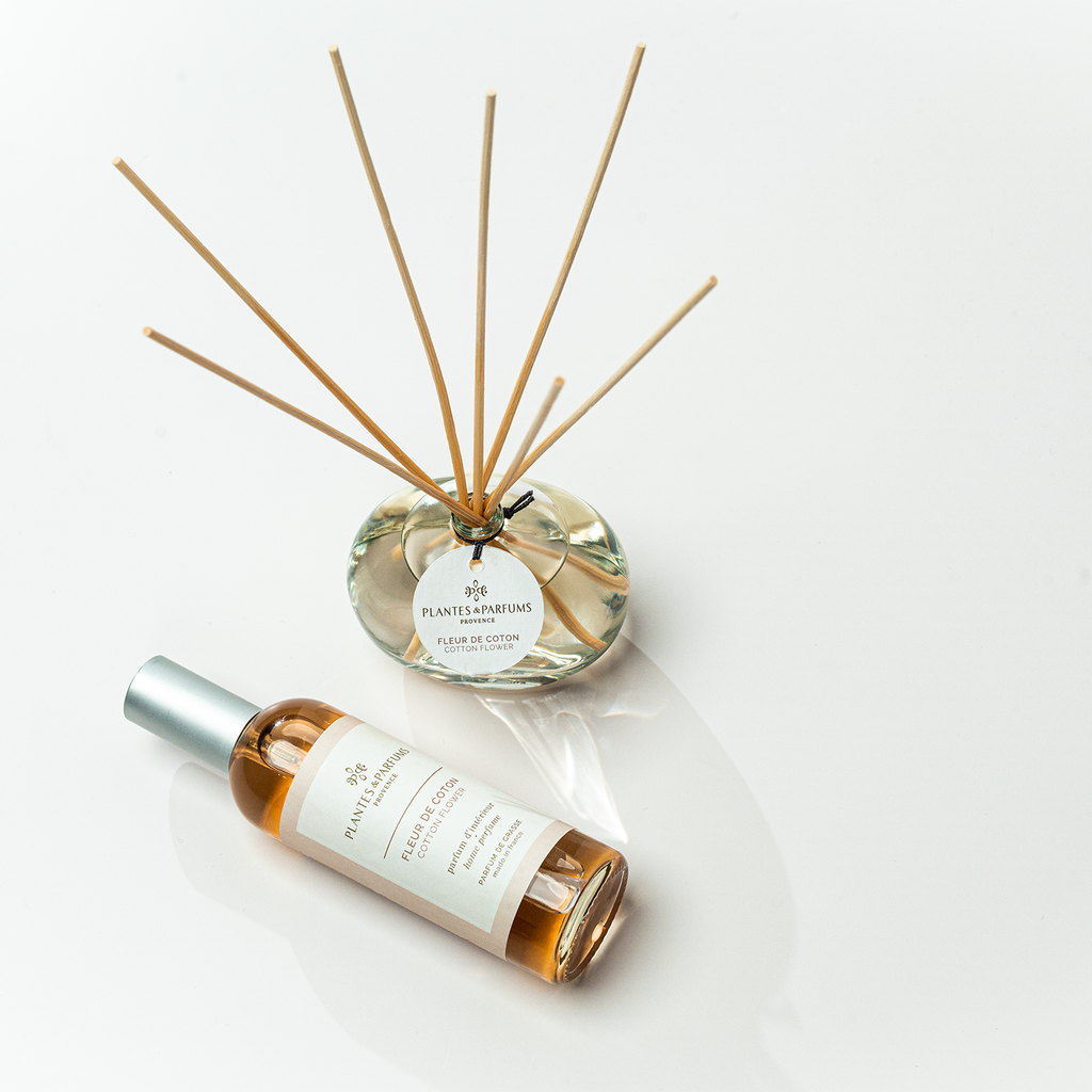 Fleur de Coton interieurparfum in sfeervolle setting