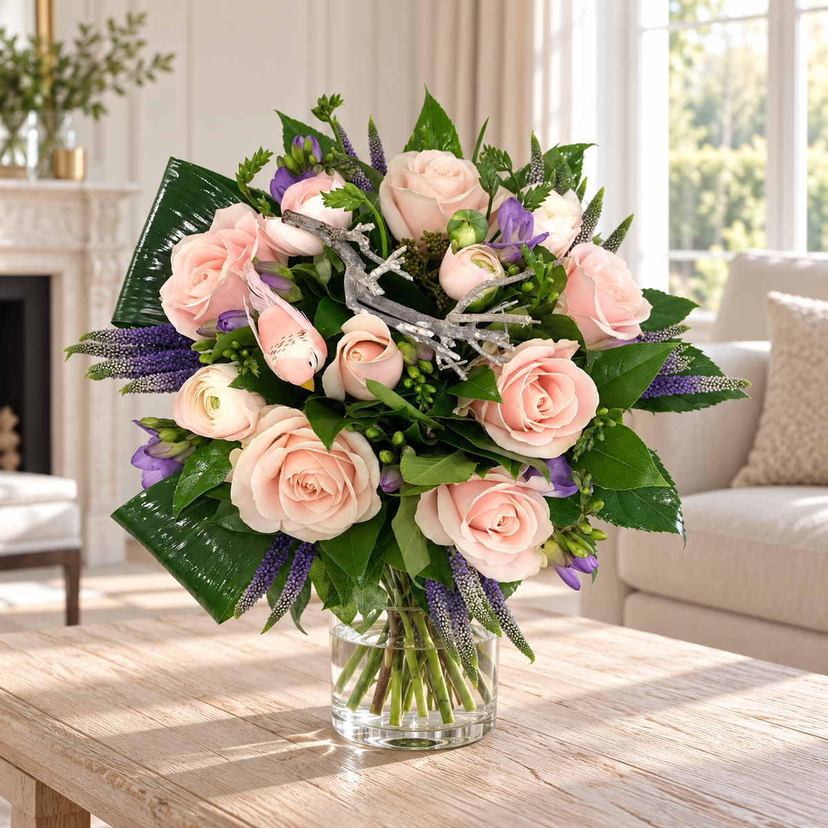 Gemengd boeket – in interieur