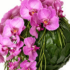 Zwevende Orchidee — rouwbloemstuk — detail