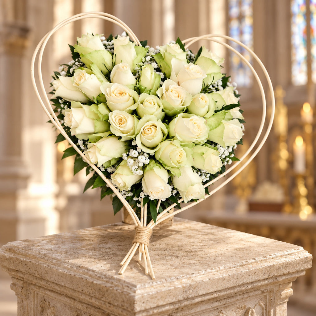 Plaatsingsvisualisatie van Stille Omhelzing in een kerk