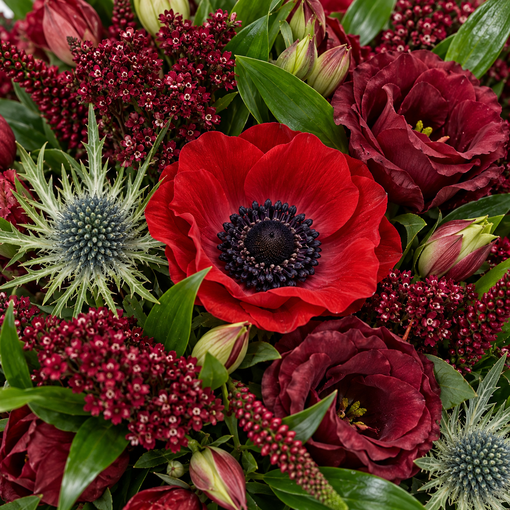 Veld van Herinnering Rood — detail bloemen